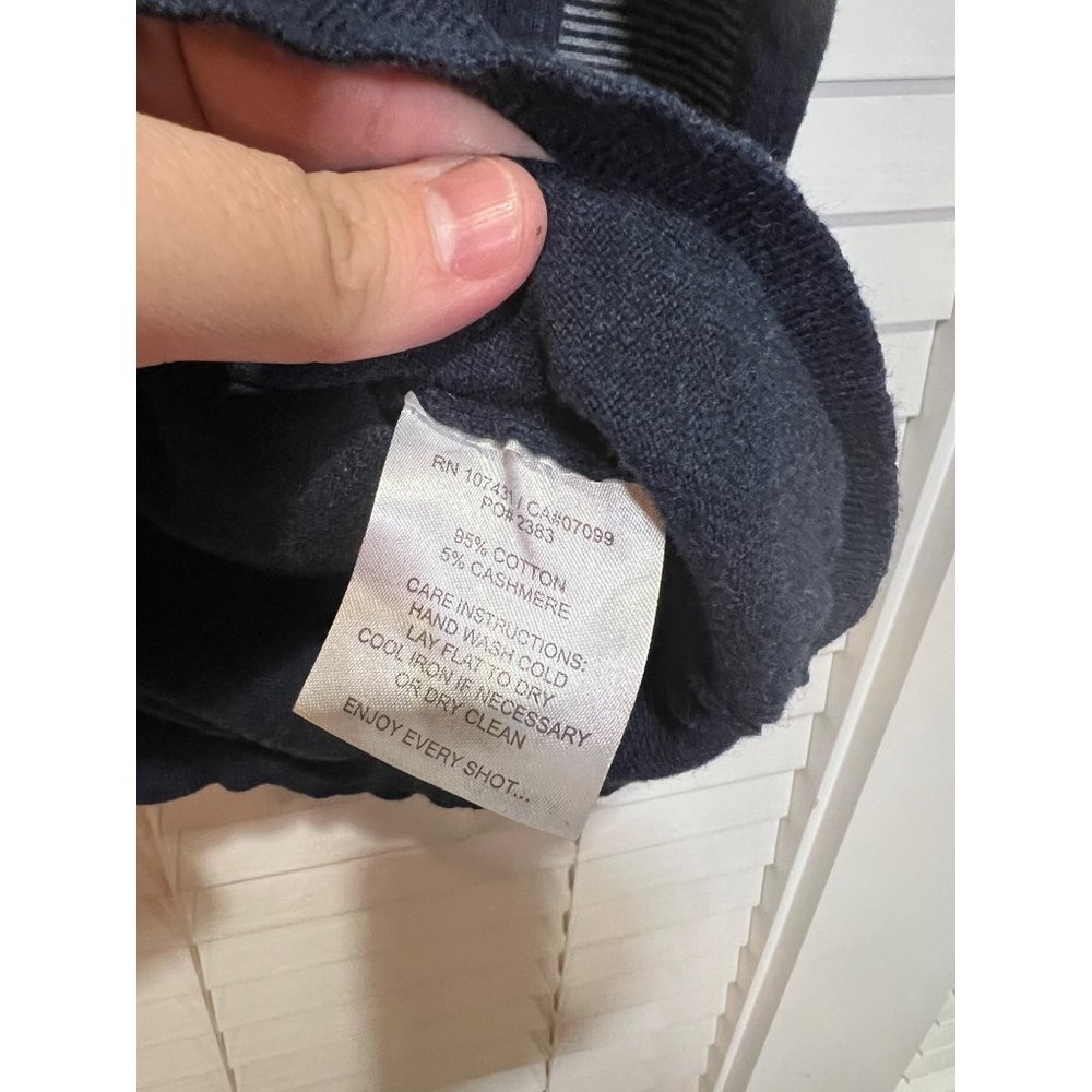 Linksoul Pepperdine University Navy Cotton Cashmere Crewneck Sweater Mens Medium - Picture 3 of 5